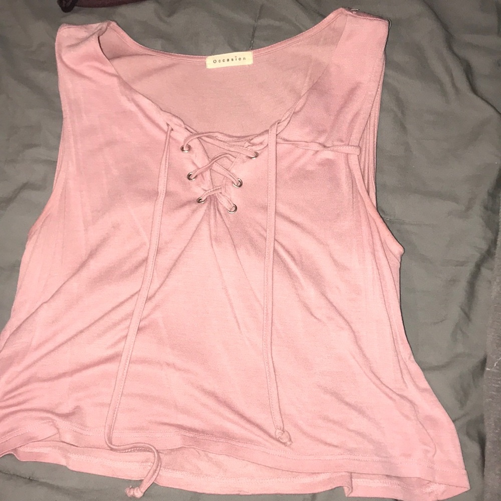 Pink crop too